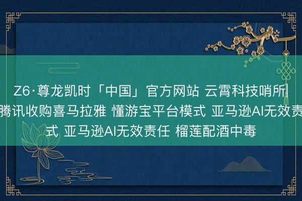 Z6·尊龙凯时「中国」官方网站 云霄科技哨所|任天国盈利警示 腾讯收购喜马拉雅 懂游宝平台模式 亚马逊AI无效责任 榴莲配酒中毒