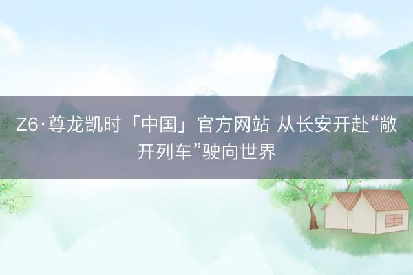 Z6·尊龙凯时「中国」官方网站 从长安开赴“敞开列车”驶向世界