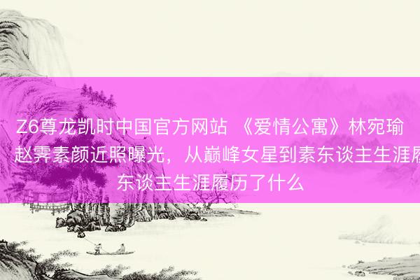 Z6尊龙凯时中国官方网站 《爱情公寓》林宛瑜退圈14年，赵霁素颜近照曝光，从巅峰女星到素东谈主生涯履历了什么