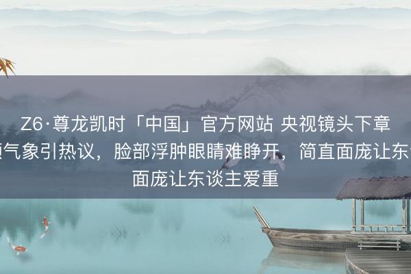Z6·尊龙凯时「中国」官方网站 央视镜头下章子怡素颜气象引热议，脸部浮肿眼睛难睁开，简直面庞让东谈主爱重