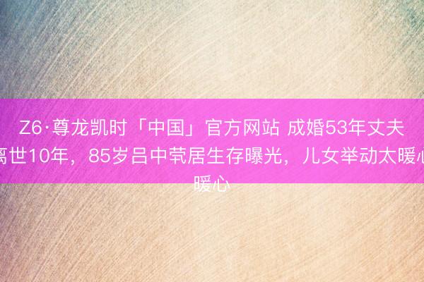Z6·尊龙凯时「中国」官方网站 成婚53年丈夫离世10年，85岁吕中茕居生存曝光，儿女举动太暖心