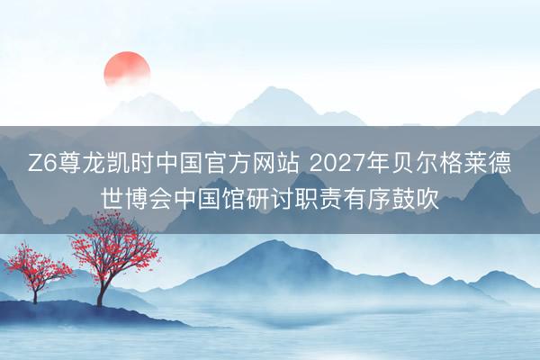 Z6尊龙凯时中国官方网站 2027年贝尔格莱德世博会中国馆研讨职责有序鼓吹