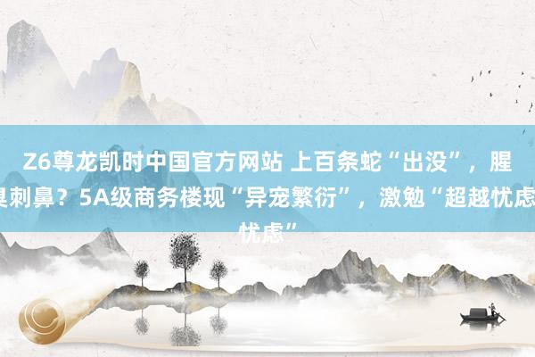 Z6尊龙凯时中国官方网站 上百条蛇“出没”，腥臭刺鼻？5A级商务楼现“异宠繁衍”，激勉“超越忧虑”