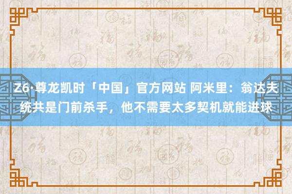 Z6·尊龙凯时「中国」官方网站 阿米里：翁达夫统共是门前杀手，他不需要太多契机就能进球